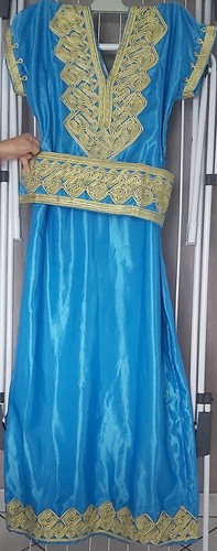 Robe orientale bleue - ,