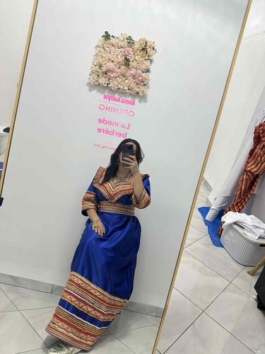 Robe kabyle royale satine - kabyle,